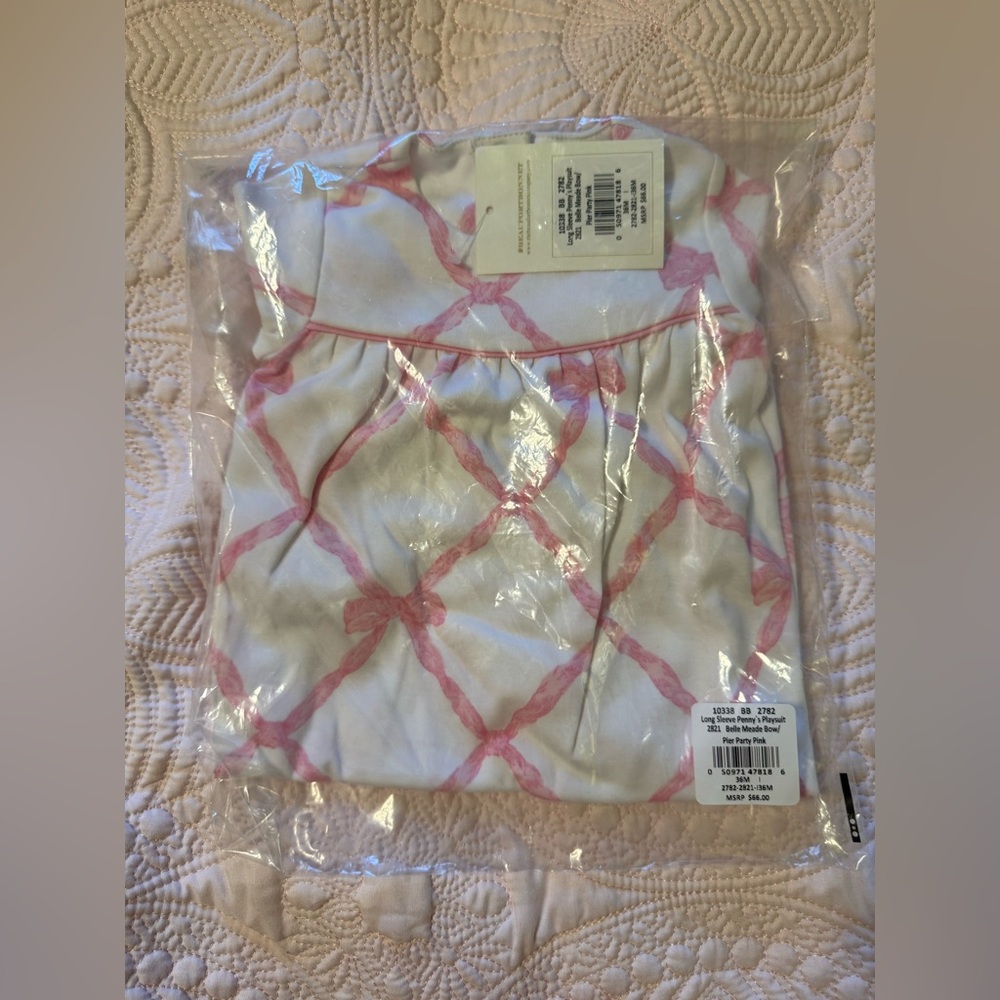 The Beaufort Bonnet Company Pink and White Kids One Piece
